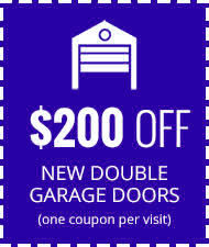 $200 Off New Double Car Garage Door